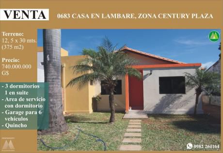 0683 Casa En Lambare, Zona Century Plaza