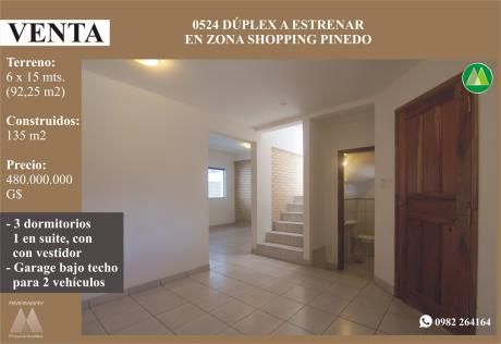 0524 Duplex A Estrenar, Zona Shopping Pinedo