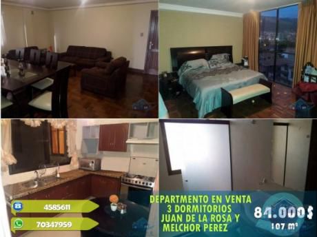 84.000 $ Dep. 3 Dormitorios Juan De La Rosa