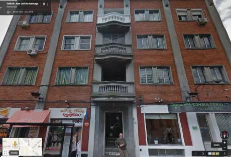 Tres Cruces. 1 Dor. 45m2. Piso 1. Si Mascota. Terraza. Gc Bajos.