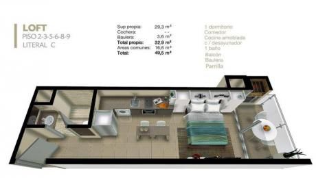 Departamento Tipo Loft En Trinity Towers