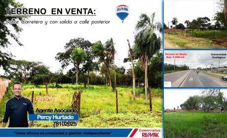 Terreno En Venta: Sobre Carretera A Cotoca