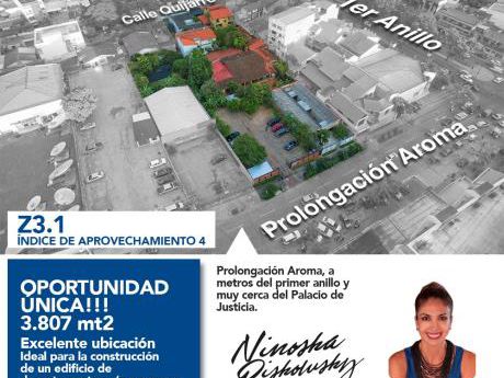 ¡¡terreno En Venta A Pocos Mts Del 1er Anillo De Santa Cruz De La Sierra!!