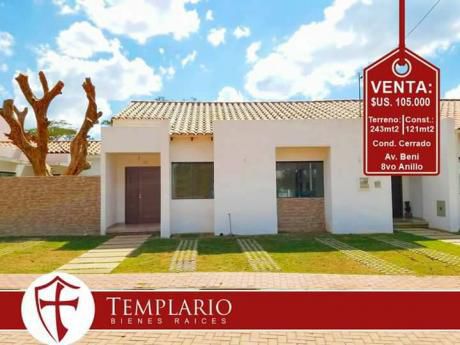 Hermosa Casa A Estrenar, Zona Norte: Av. Beni 8vo Anillo - Cond. Privado