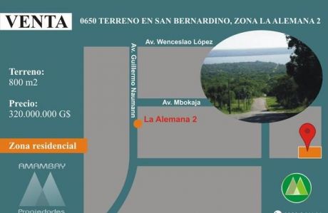 0650 Terreno En San Bernardino, Zona La Alemana
