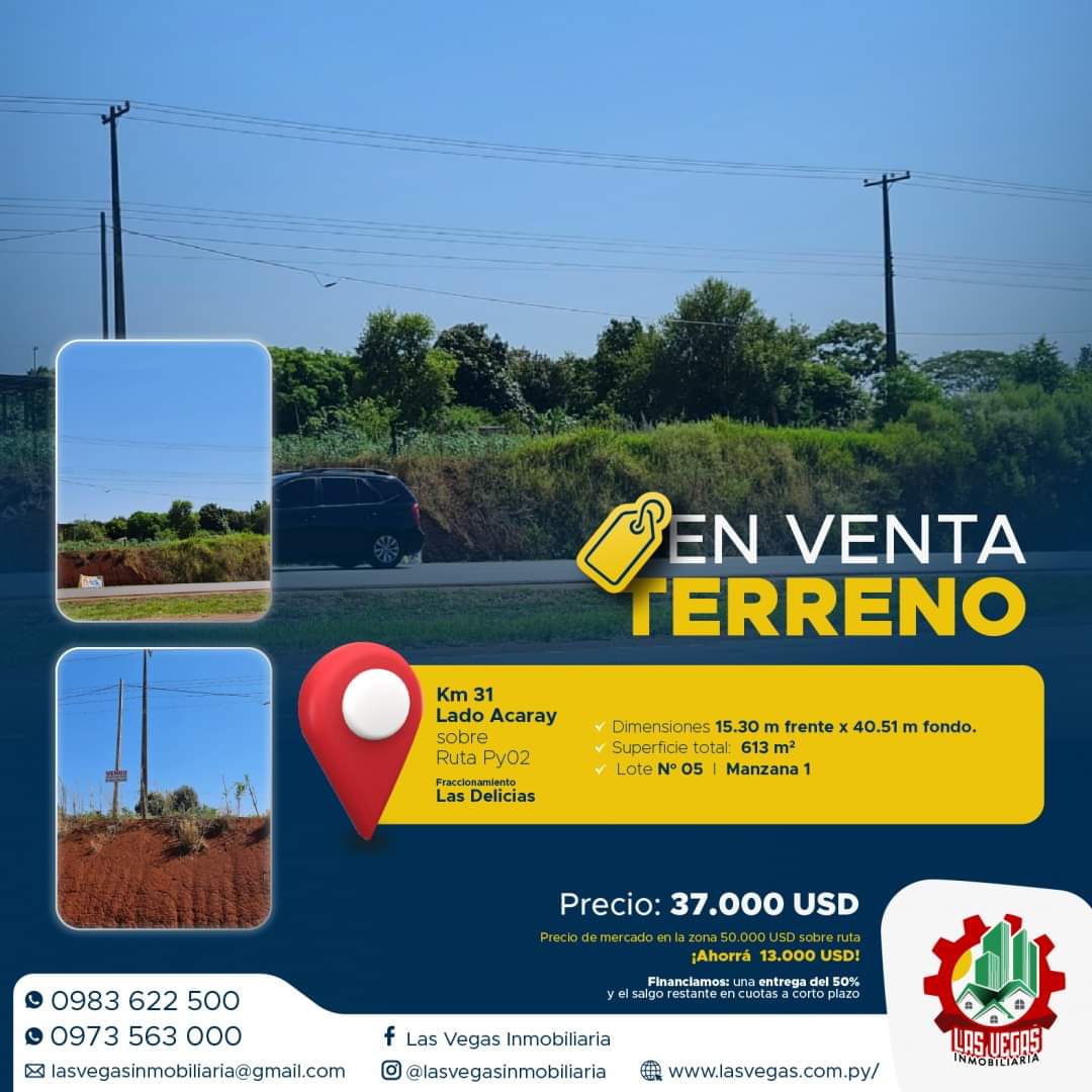 Terreno Sobre Ruta Py 02 En Km 31 Lado Acaray — foto 3