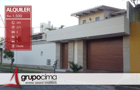 Amplia Y Lujosa Casa En Alquiler En Urbari !!