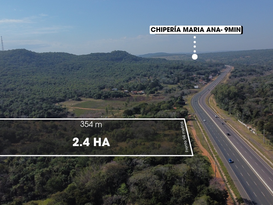 En venta 2.4 Hectáreas en Caacupé sobre Ruta 2 - Km 59 — foto 2