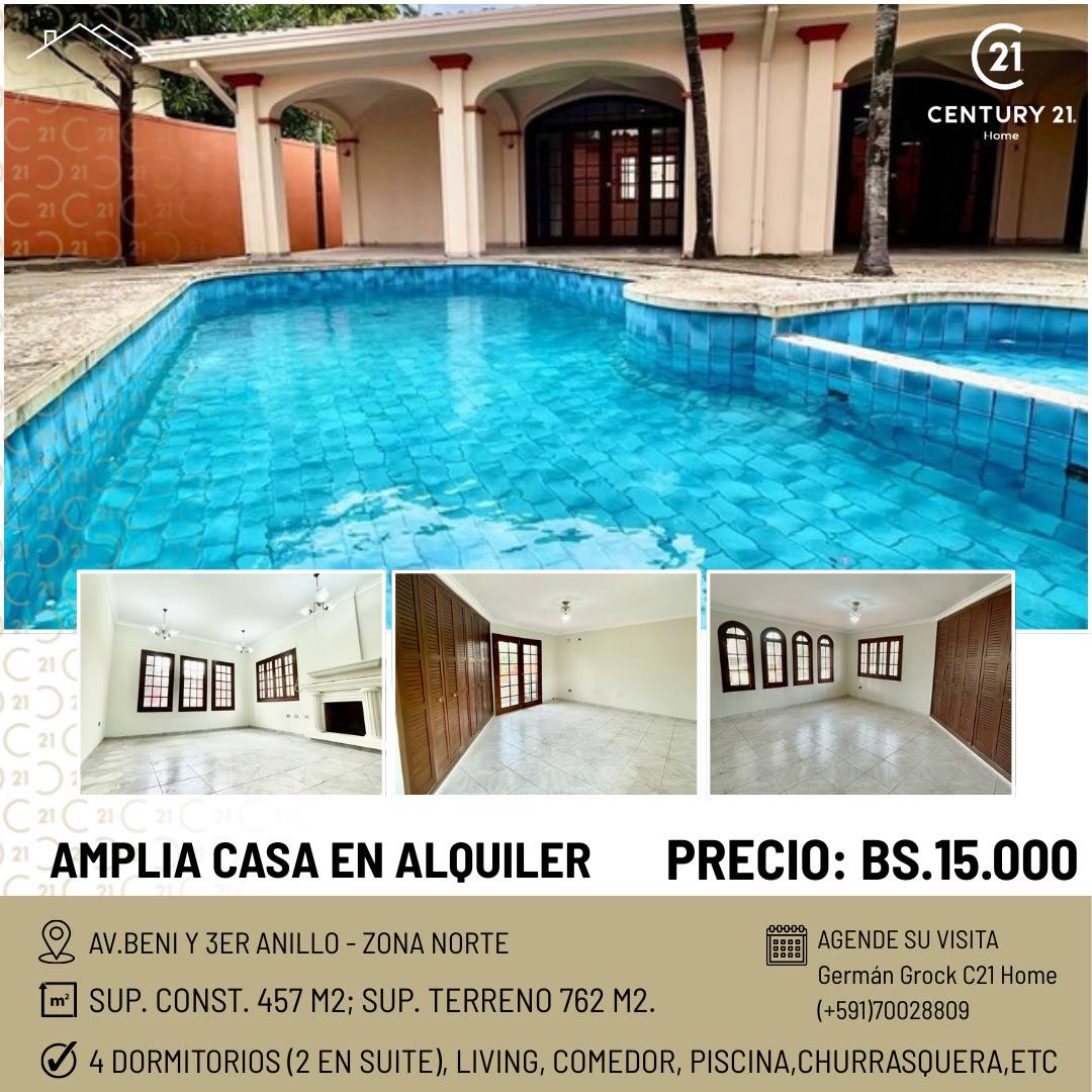 Casa en alquiler en Norte
