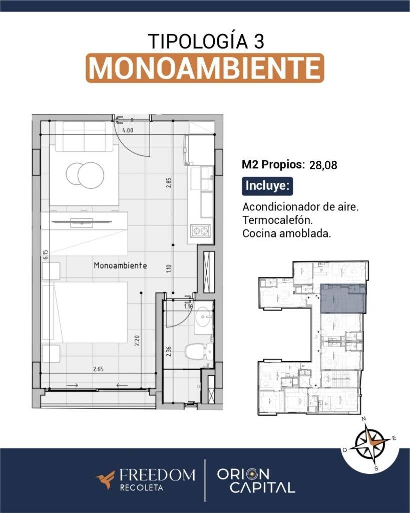 VENDO DEPARTAMENTO TERMINADO EN EDIFICIO FREEDOM — foto 2