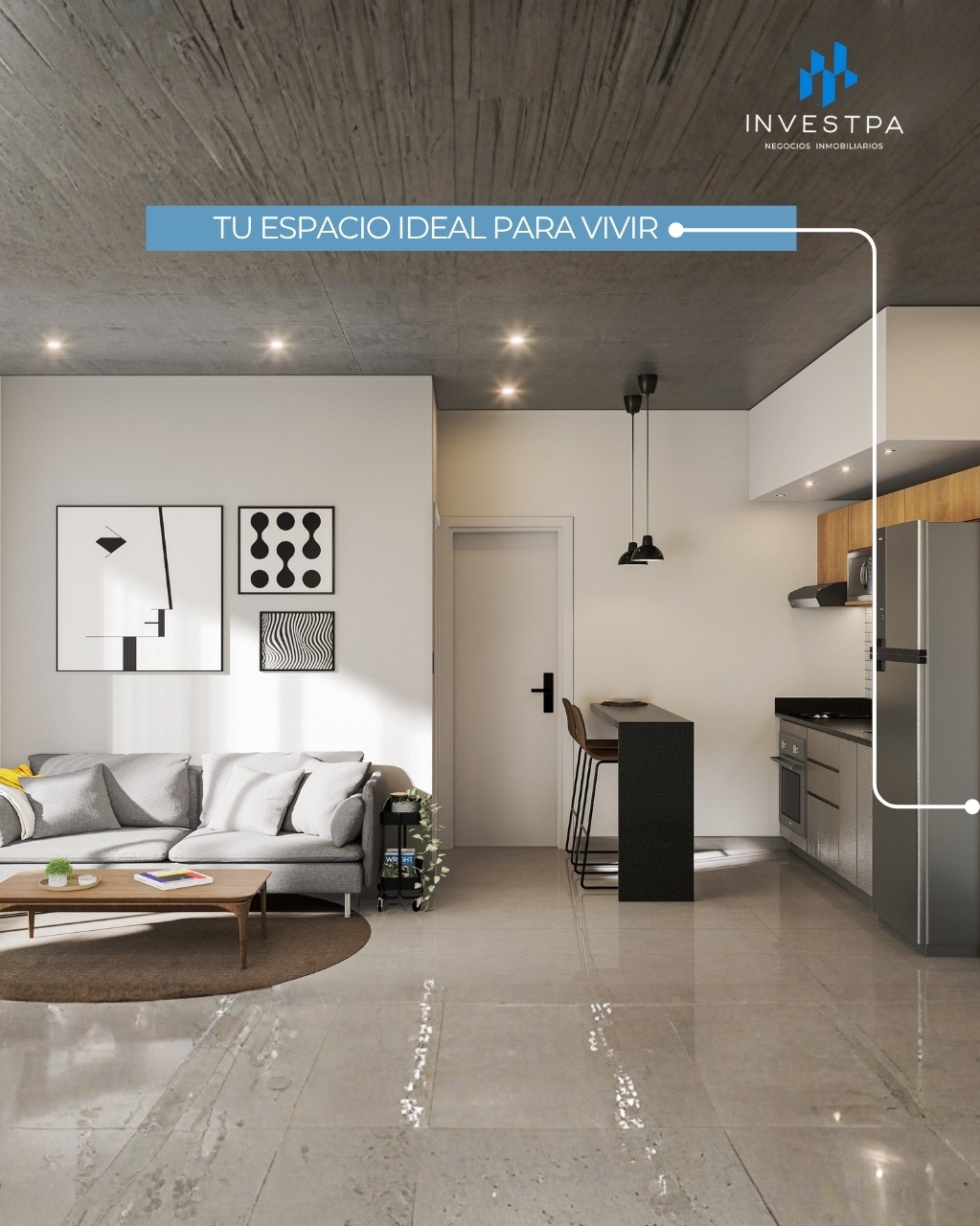 Departamento En Pozo De 1 Habitación en Asunción — foto 2