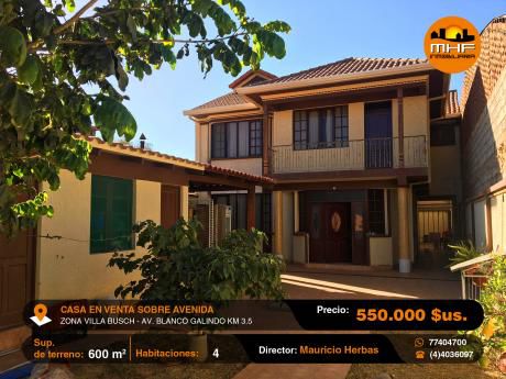Casa Comercial Sobre Avenida Blanco Galindo