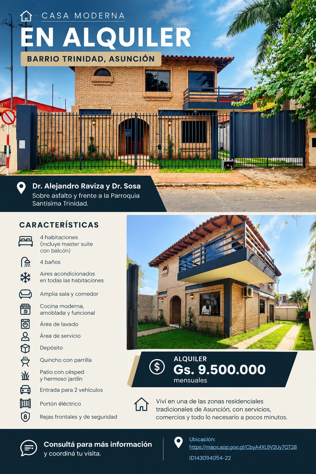 Casa en alquiler en Trinidad