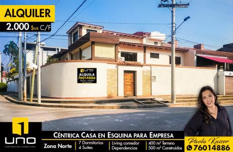 Casa Para Empresa Con Mas De 10 Ambientes En La Zona Norte