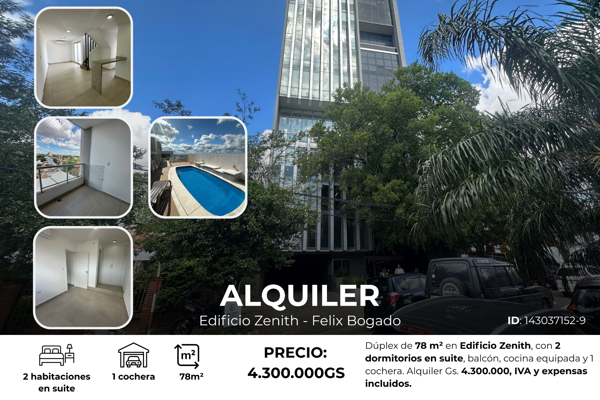 Departamento en alquiler en San Vicente