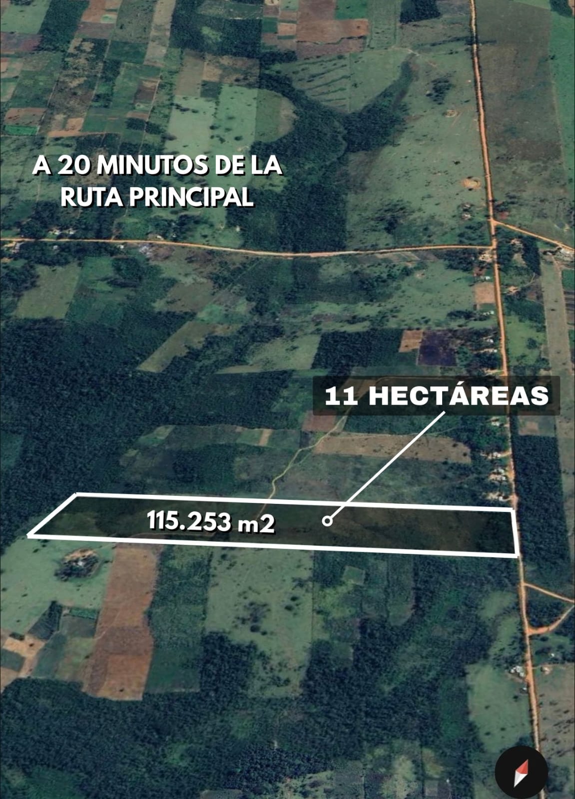 Vendo Terreno De 11 Hectáreas Y 5235 M2 En Canindeyú — foto 3