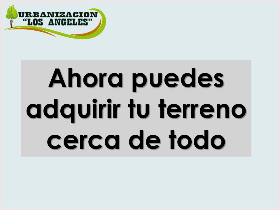 Urbanizacion Los Angeles, Cotoca, Terrenos De Rápida Y Alta Plusvalía