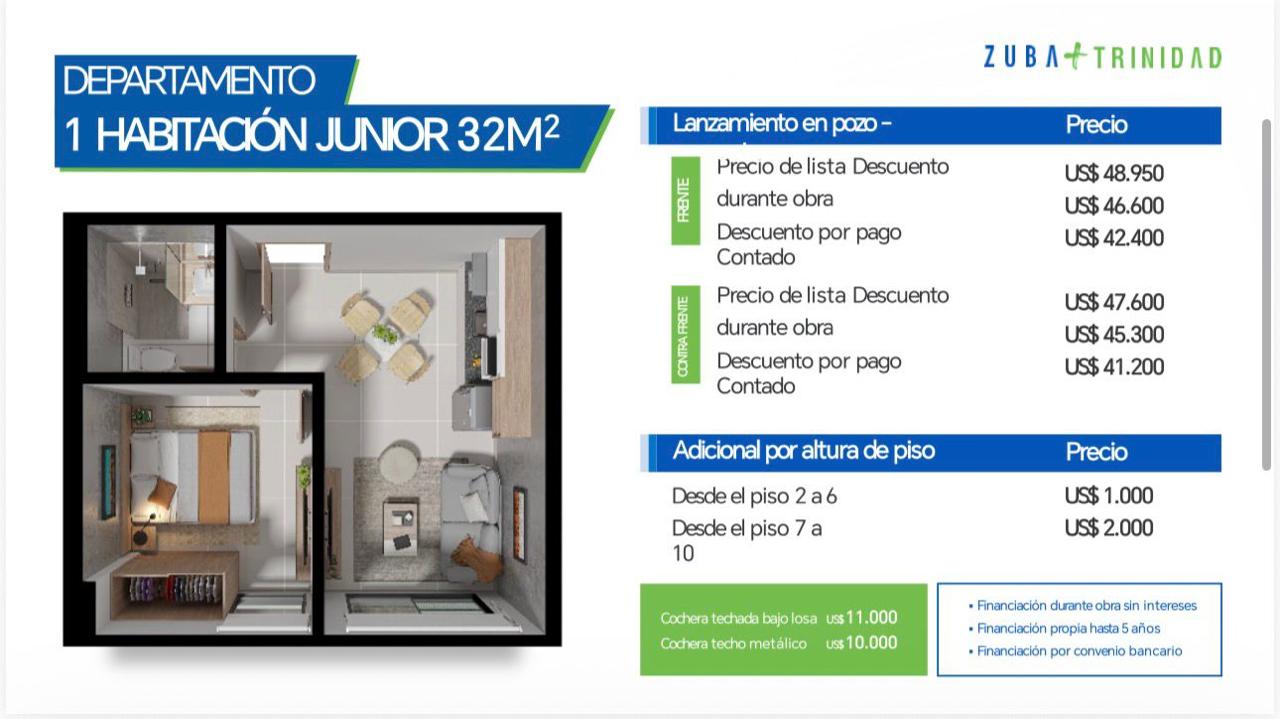 DEPARTAMENOS EN POZO ZUBA TRINIDAD DPTOS. EN ASUNCIÓN — foto 2