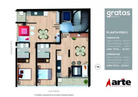 Exclusivo Apto. 1 Dorm. Muy Luminoso Y Despejado