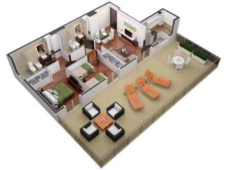 Apartamento 2 Dormitorios, A Estrenar, Club De Golf, Punta Carretas - Vc 304