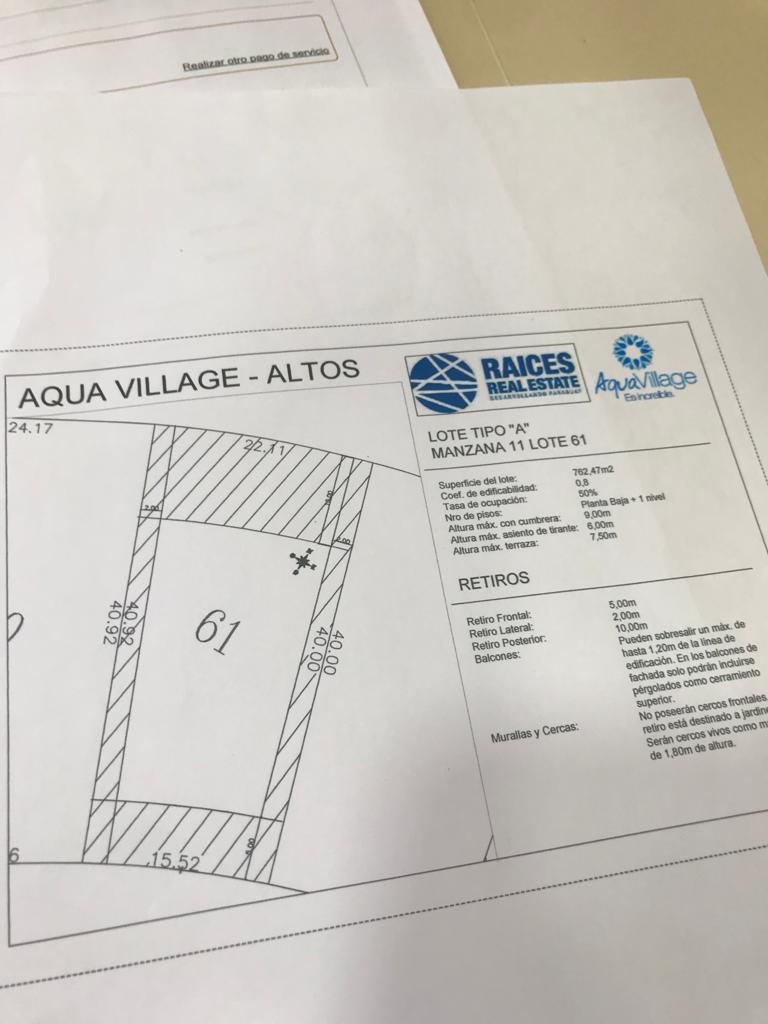 VENDO TERRENO EN AQUA VILLAGE ALTOS — foto 2