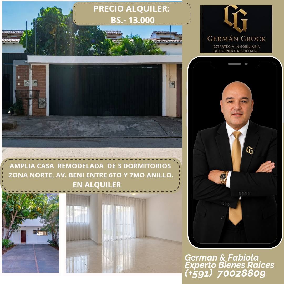 Casa en alquiler en Norte