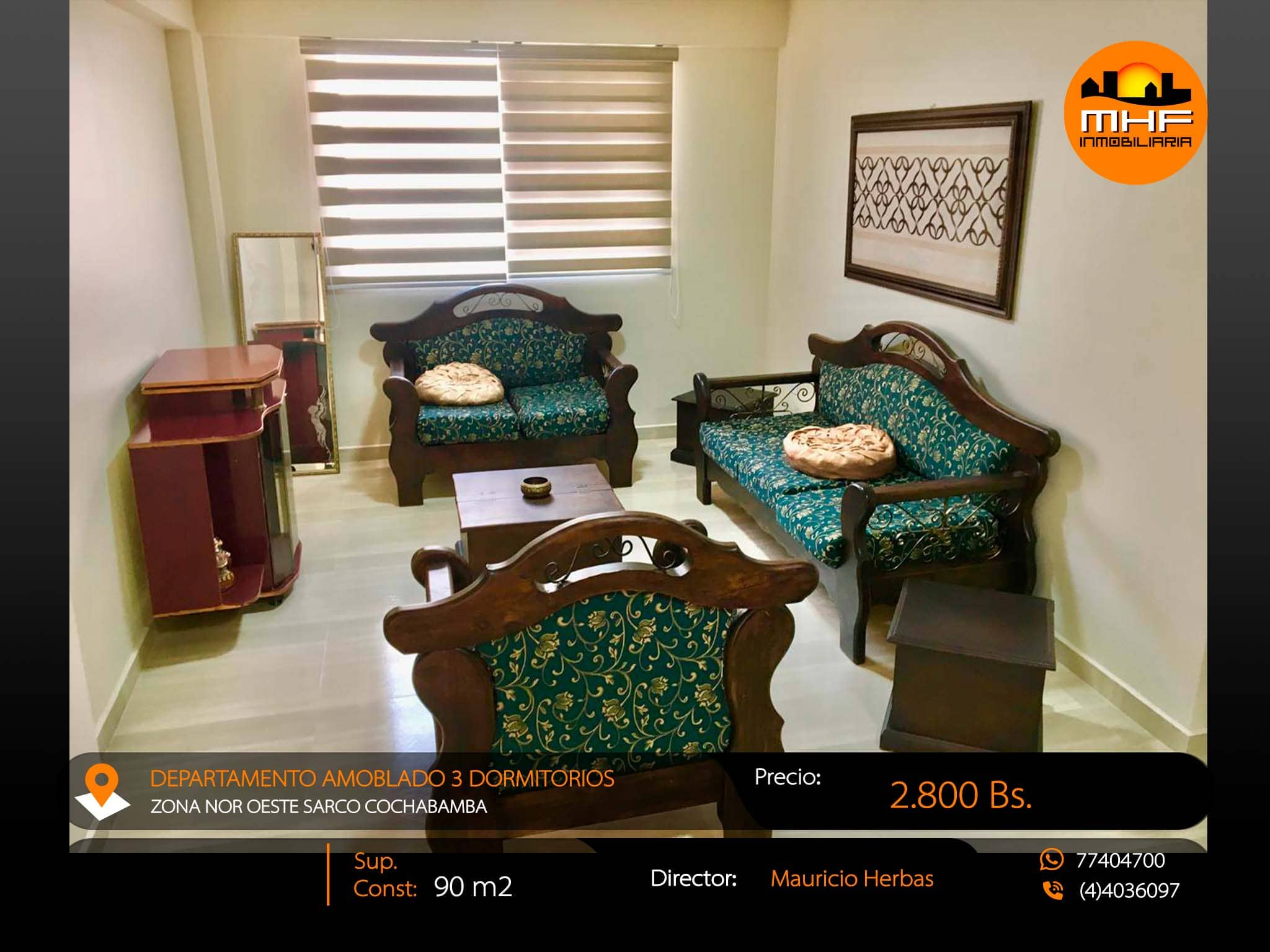 Departamento en alquiler en Sarco