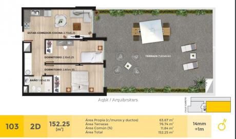 83863 - 2 Dormitorios Con Patio De 70 M2 Para Disfrutar