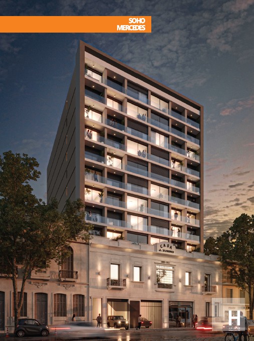 Venta de apartamento monoambiente en Soho Mercedes, Cordón