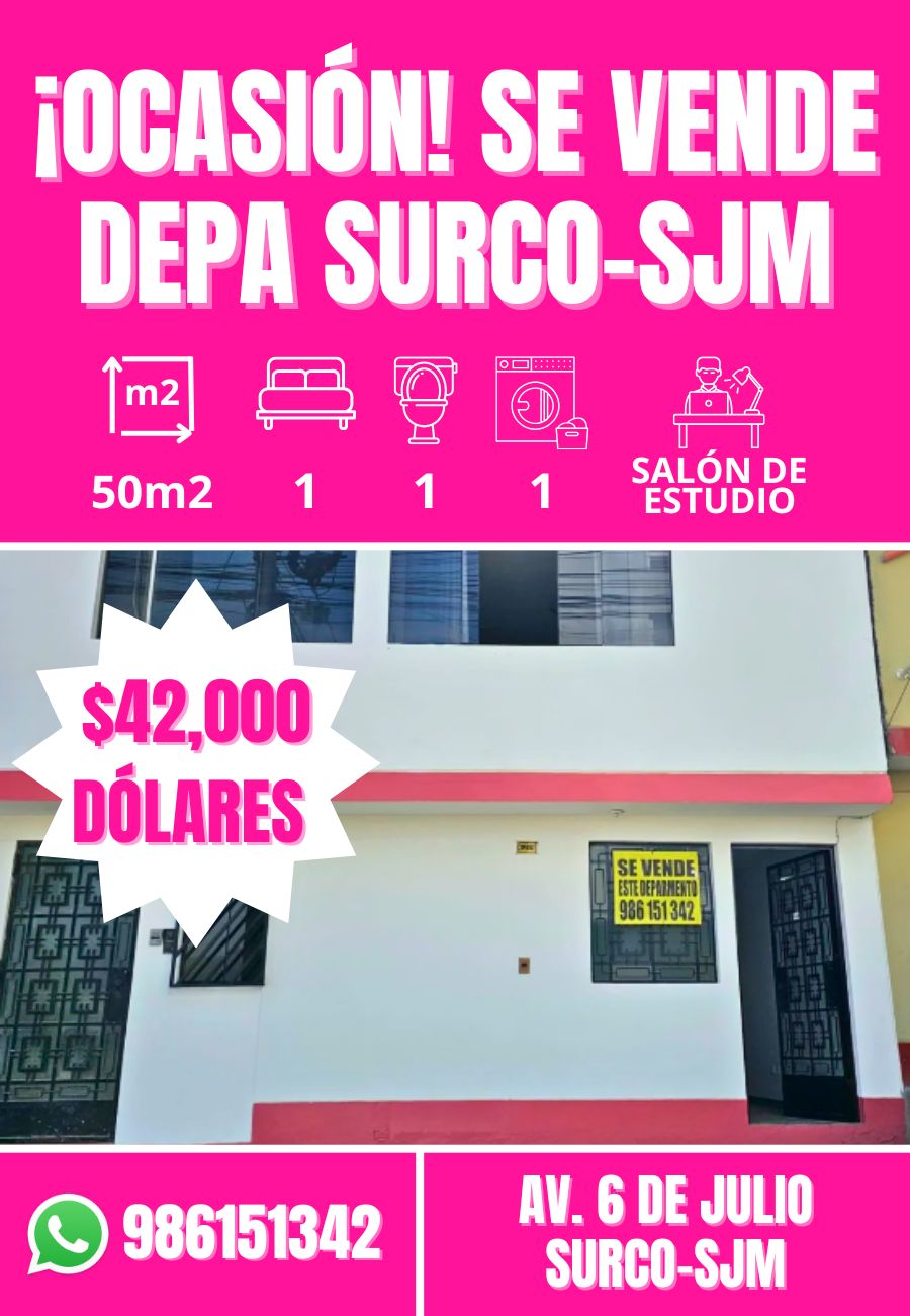 Departamento en venta en San Juan de Miraflores