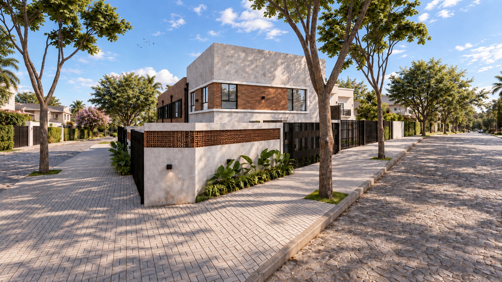 Residencia de estilo moderno en esquina en Asunción - Financiación disponible