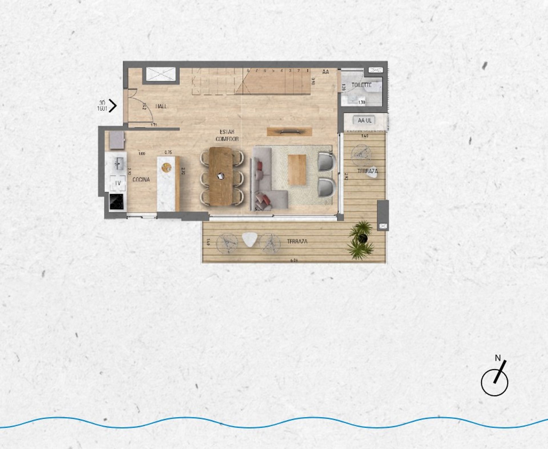 VENTA Duplex 3 dormitorios Lago Calcagno