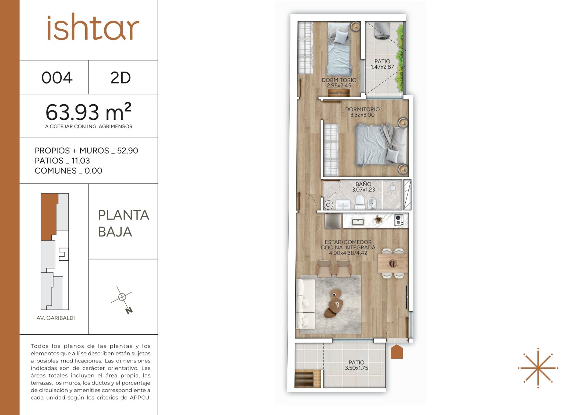 VENTA APARTAMENTO 2 DORMITORIOS GOES