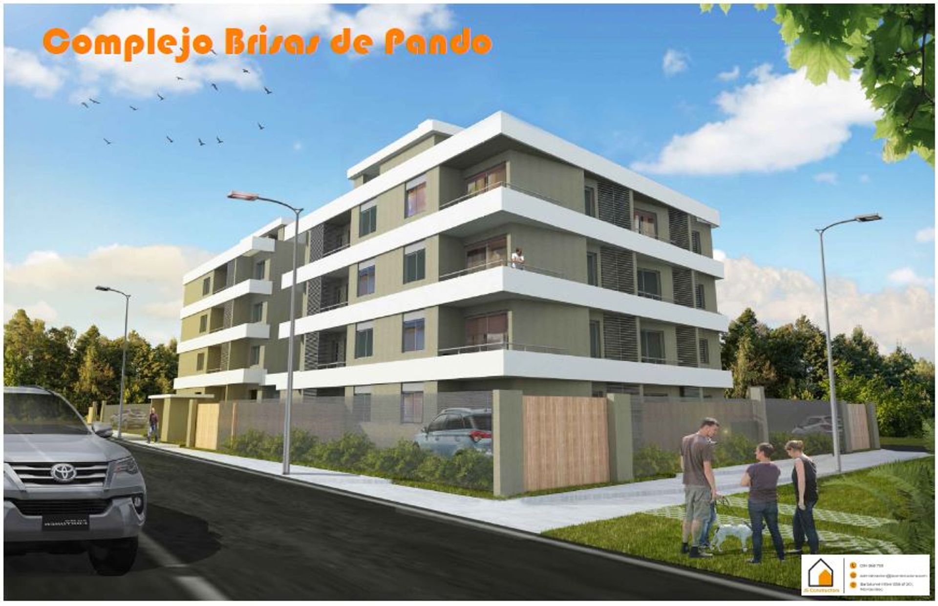VENTA Apartamento 2 dorm. con piscina en Pando