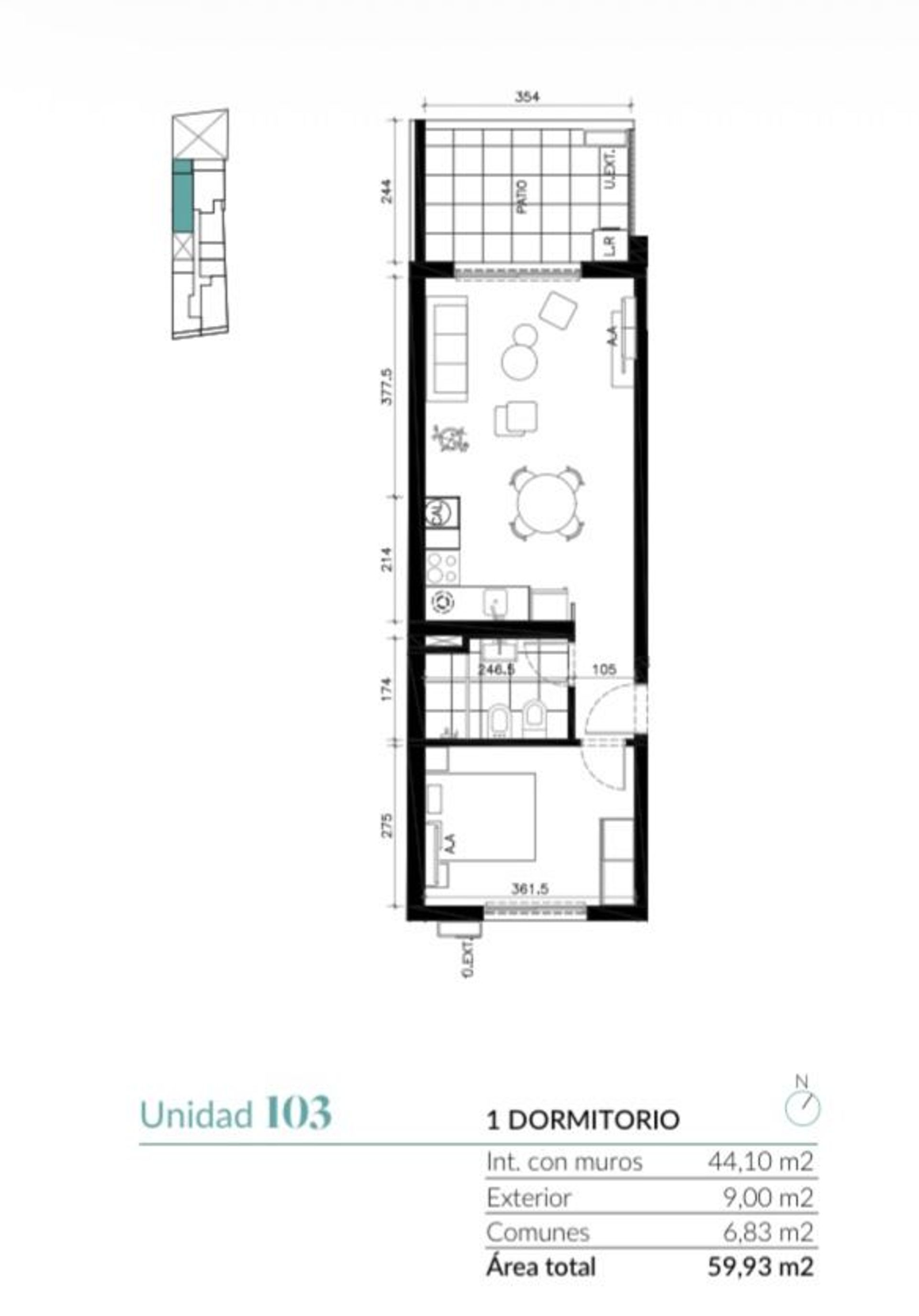 Apartamento en venta en Cordón
