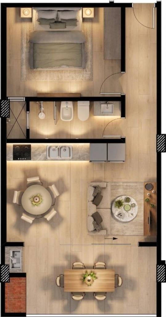 EN VENTA DEPARTAMENTO EN POZO EN ZONA PLAYA MBIKAE — foto 2