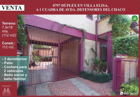 0797 Duplex En Villa Elisa, Barrio 3 De Junio