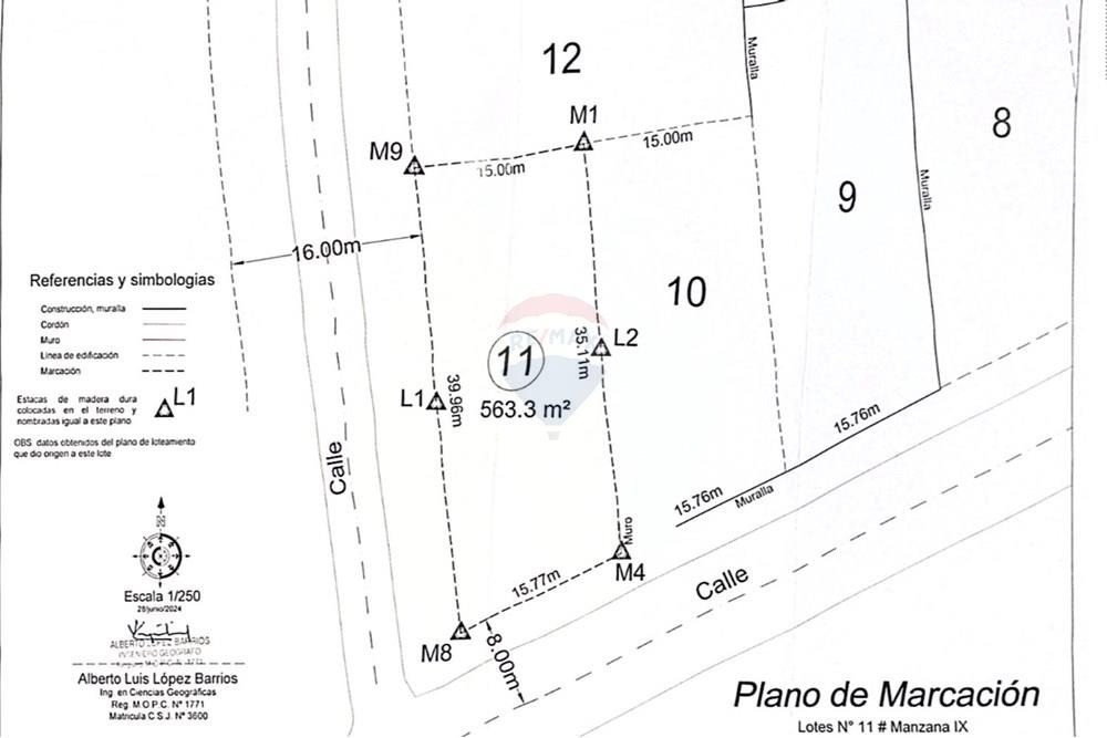 Terreno de 563m2 en barrio Cerrado Montesol — foto 2