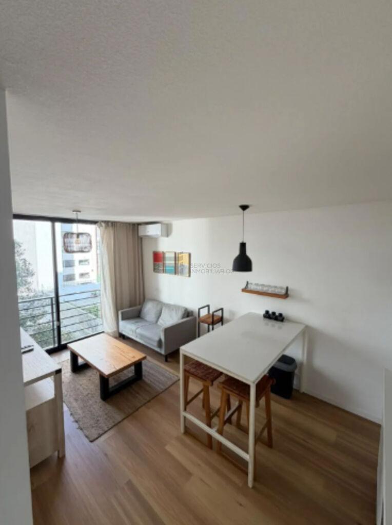 Se alquila Apartamento de 1 dormitorio  amoblado en Puerto del Buceo con garage