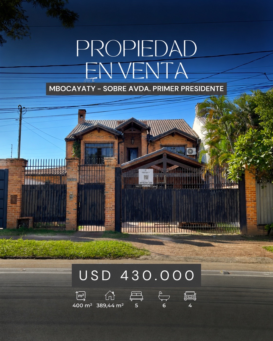 Casa en venta en Mbocayaty
