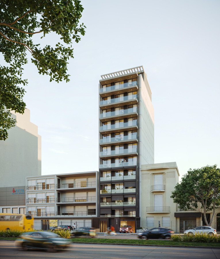 Venta apartamento de 1 dormitorio a estrenar sobre Bv Artigas- Tres Cruces