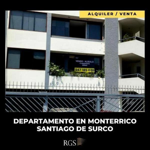 Departamento en alquiler en Santiago de Surco