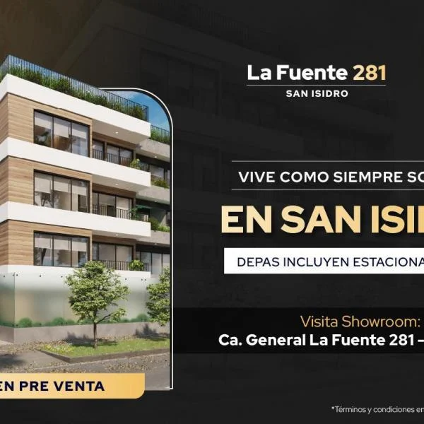 Departamento en venta en San Isidro