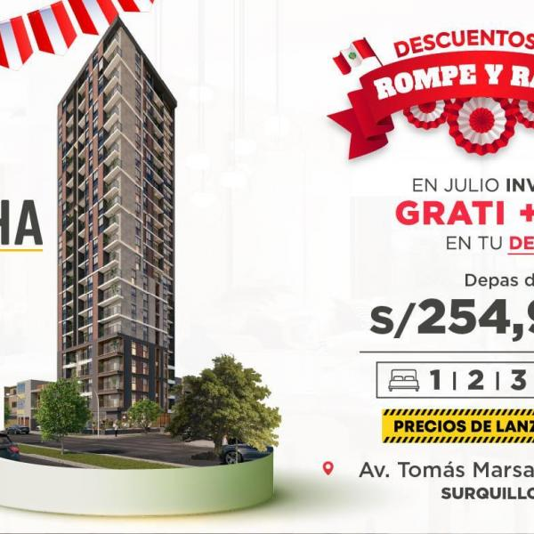 Departamento en venta en Surquillo