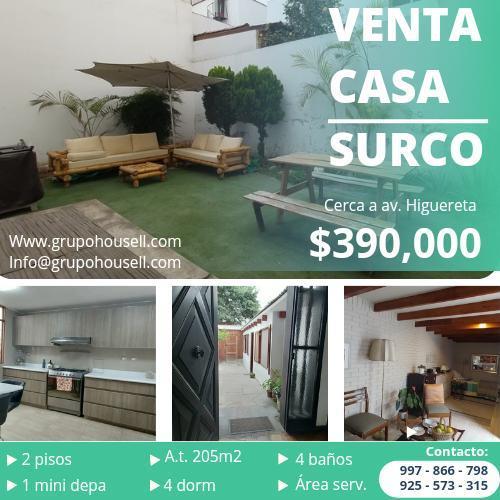 Casa en venta en Santiago de Surco