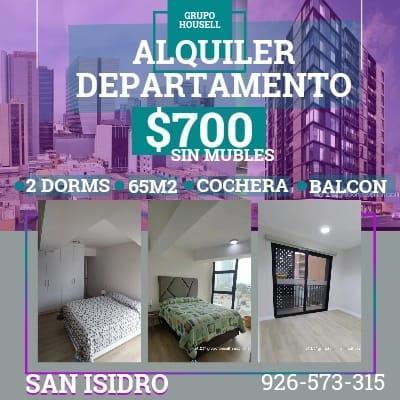 Departamento en alquiler en San Isidro