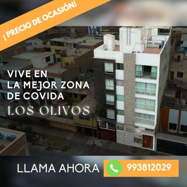 Departamento en venta en Los Olivos