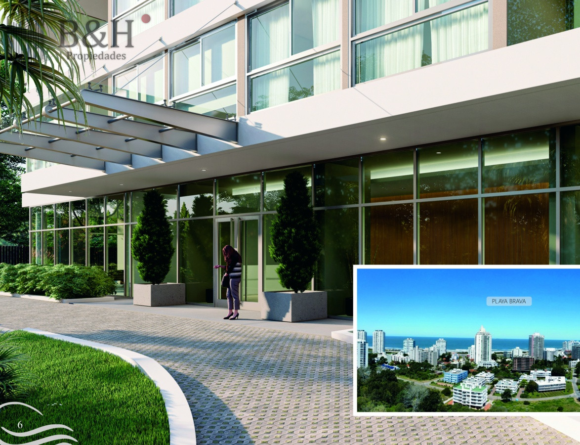 En venta impecable apartamento de 1 dormitorio en Playa Brava, Punta del Este
