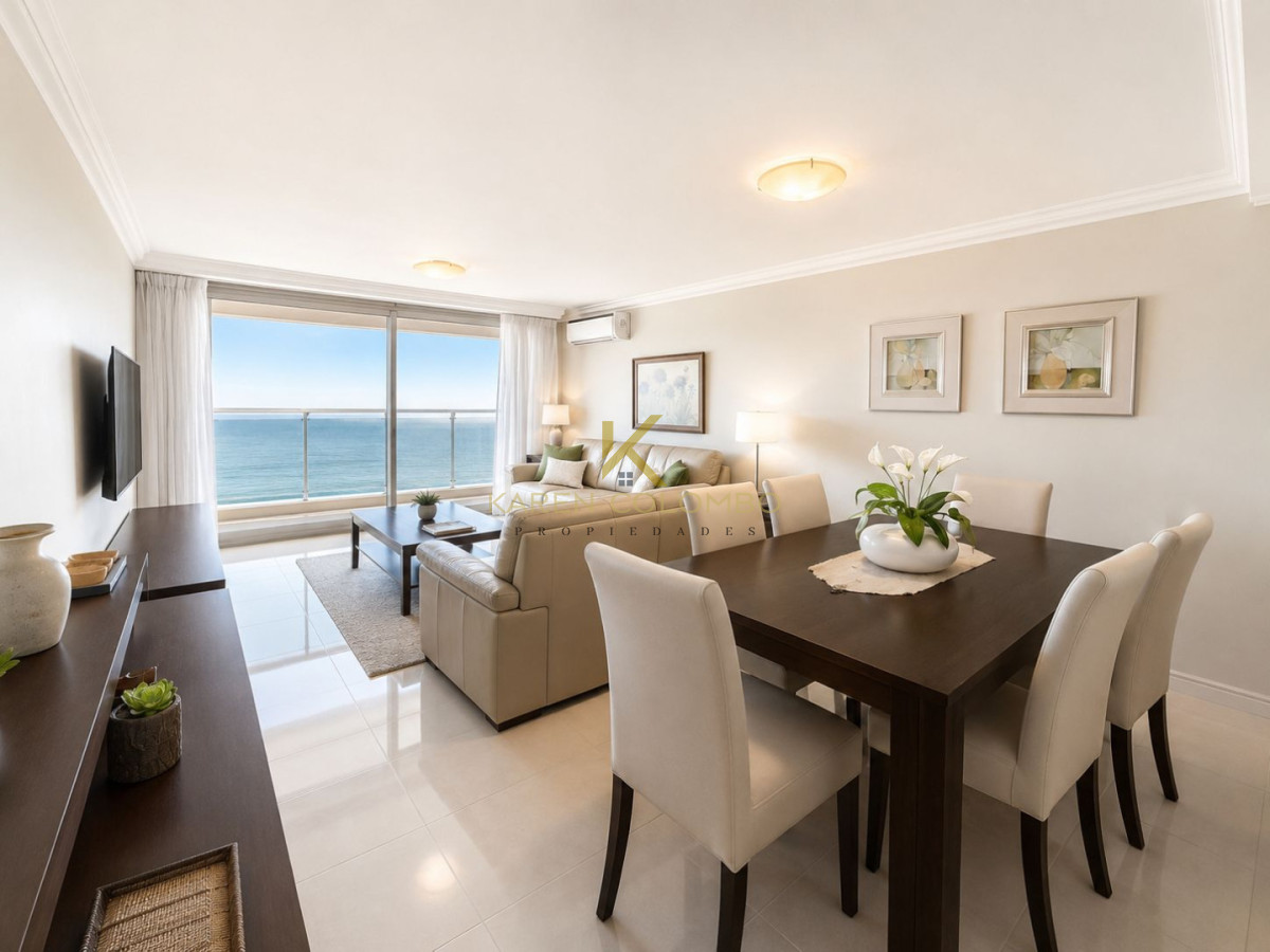 Alquiler Anual -Le Jardin-3 dormitorios en suite Primera linea Playa Mansa