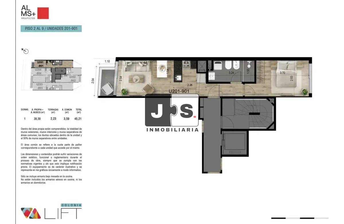 Alquiler de apartamento de 1 dormitorio en Cordon c/cochera · Foto 9